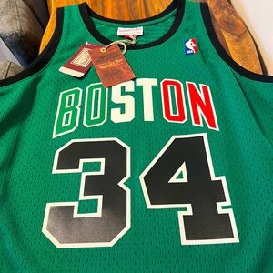Paul Pierce Mitchell & Ness Swingman “Rome” L Jersey never worn with tags